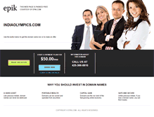 Tablet Screenshot of indiaolympics.com